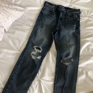 Express High Rise Girlfriend Jeans